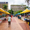 Feira de produtos artesanais de agricultura familiar  realizada nesta segunda-feira (14) em Cuiab